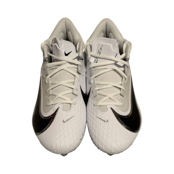 Size 10.5 Nike Vapor Edge Elite 360 2 Wide White Football Cleats FJ6125-100